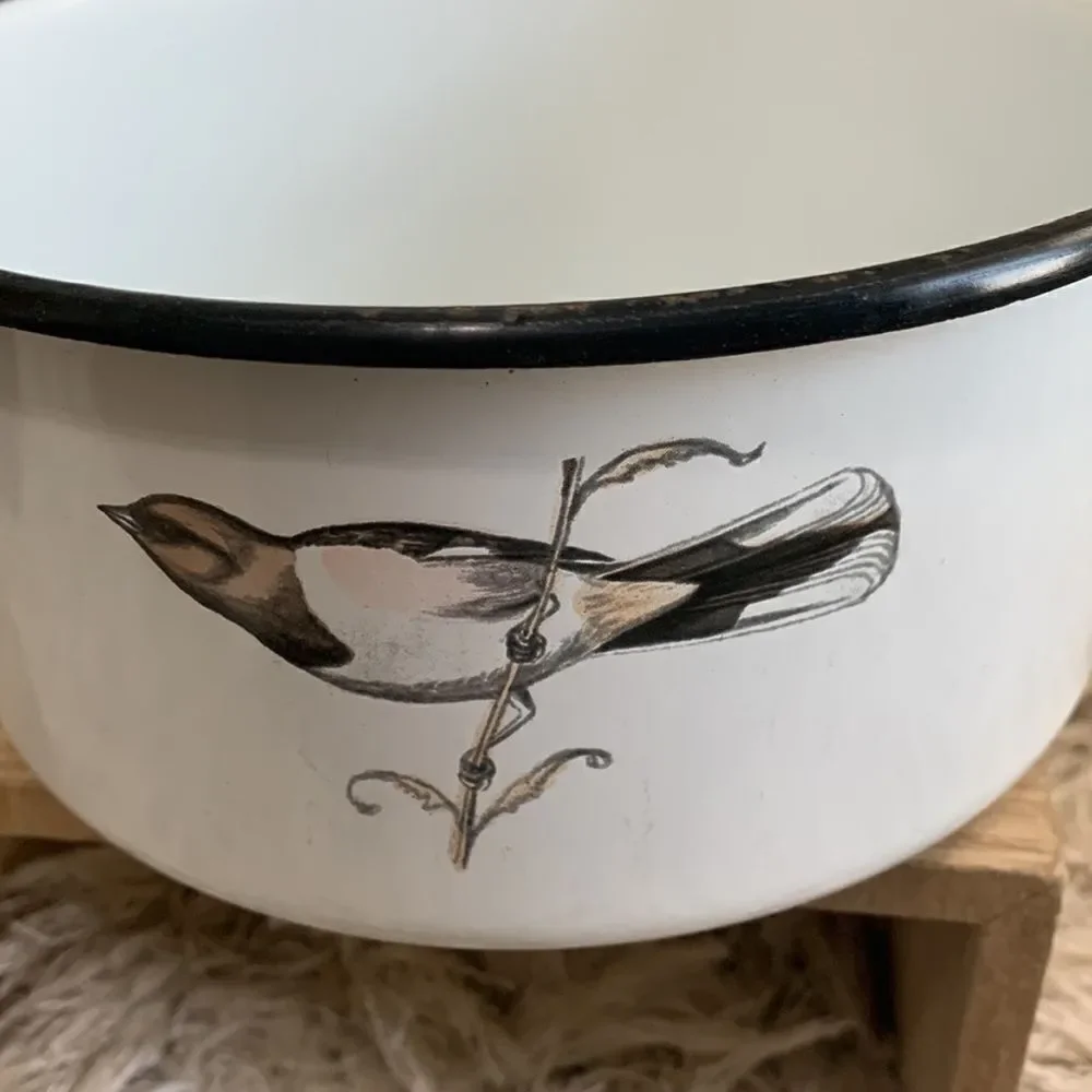 Delano Studios Dela-Ware Hand Colored Bird Pot Vintage Retro - Picture 9 of 17